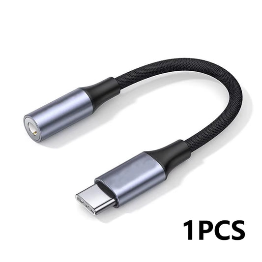 Type-C 3.5 Jack Audio Cable USB C to 3 5 MM Jack Aux Adapter Phone Accessories Cabo Adaptador USB Tipo C USB C Adapter Headphone